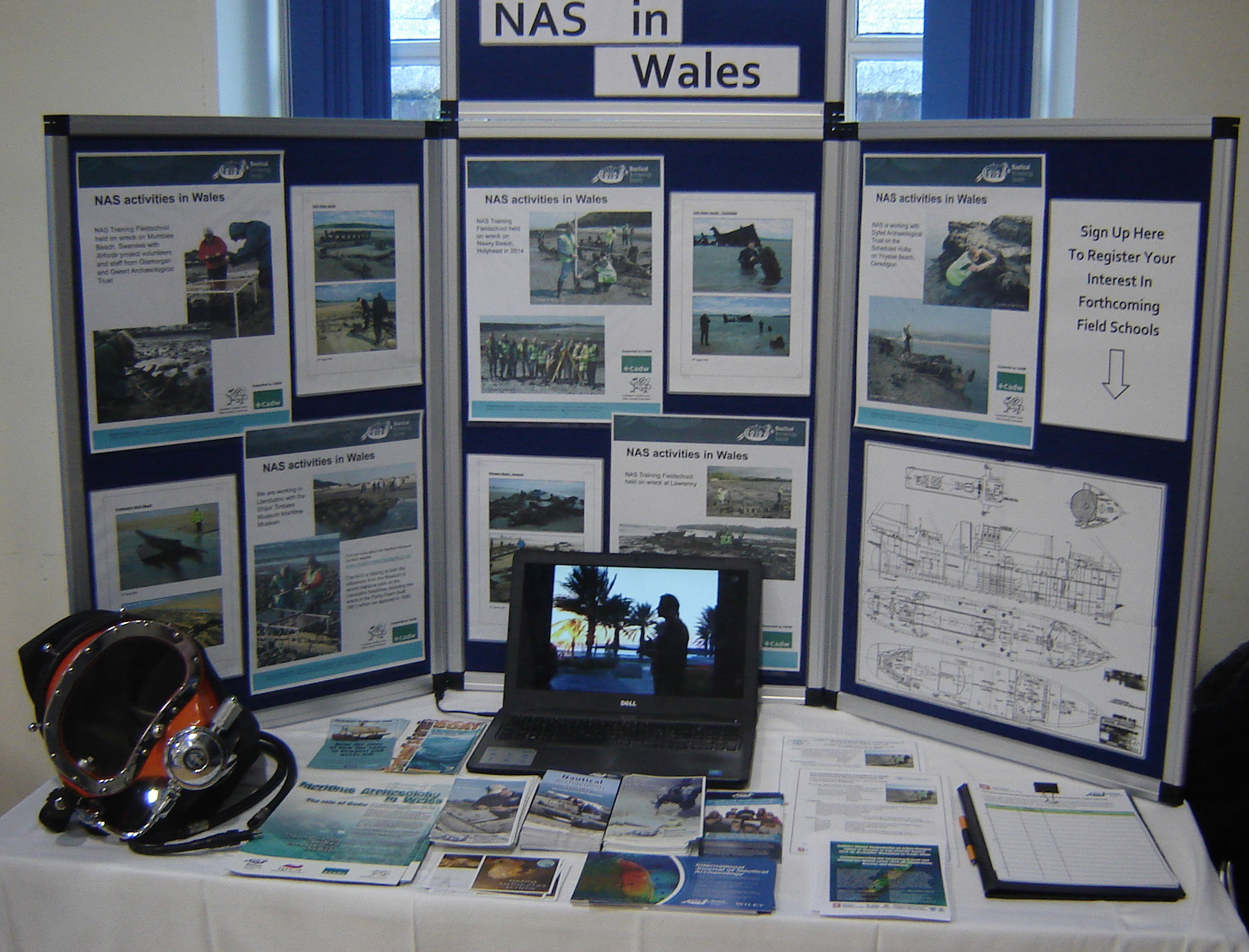 The NAS stand at the 2018 DAT Archaeology Day